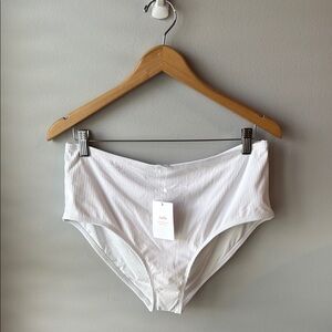 NWT Andie The High Waist Bikini Bottom in‎ White